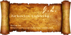 Jurkovics Ludovika névjegykártya